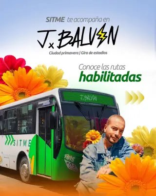 Bucaramanga activa rutas especiales del SITME para concierto de J Balvin