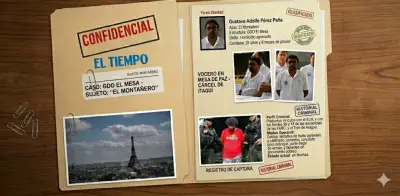 Capo de la mesa de paz viajó a París mientras tenía orden de captura por homicidio