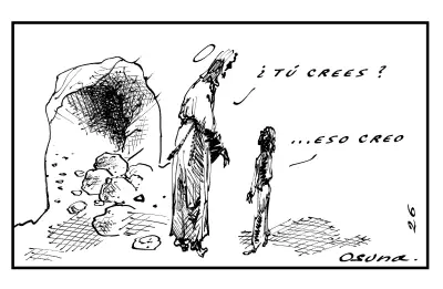 Caricaturista Osuna reflexiona sobre la fe cristiana en la sociedad colombiana actual