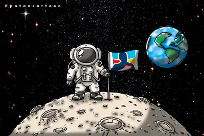 Caricaturista Patán reflexiona sobre la vida y el arte en su nueva obra 'En la Luna'