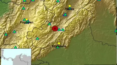 Colombia registra múltiples temblores en varias regiones este 22 de abril de 2026