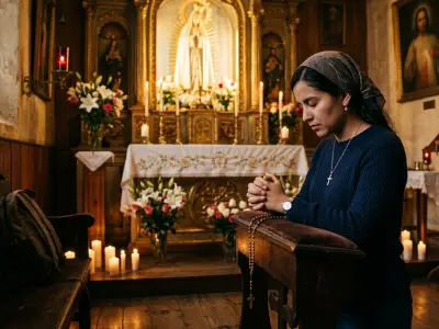 Colombianos buscan prosperidad económica con oraciones al arcángel Uriel en Viernes Santo 2026