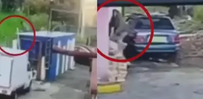 Delincuente salta al río Fucha en Bogotá para evadir captura policial y termina detenido