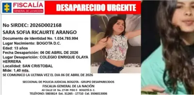Desaparición de Sara Sofía Ricaurte Arango, de 13 años, en Bogotá: Familia denuncia falta de acción