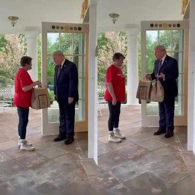 Donald Trump recibe pedido de McDonald's en la Casa Blanca y promueve ley de propinas