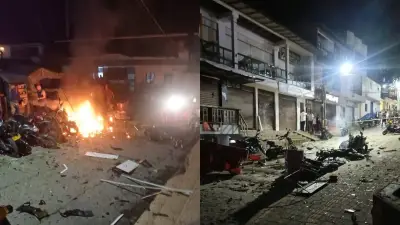 Explosión de moto bomba en Briceño, Antioquia, deja un policía herido y daños materiales