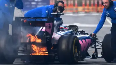 Franco Colapinto en Argentina: su Lotus E20 se incendió en Buenos Aires