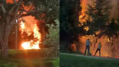 Fuerte incendio frente a Unicentro en la calle 127 afecta movilidad en el norte de Bogotá