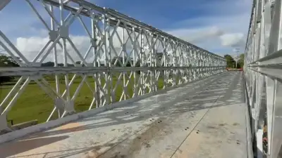 Habilitan puente Mulatos en Urabá tras colapso por lluvias en febrero