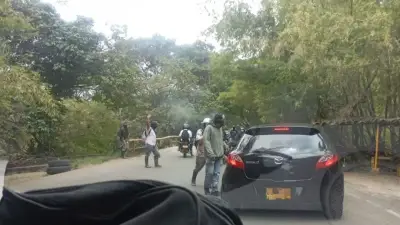 Hombres encapuchados y armados bloquean acceso a zona alta de Jamundí, Valle