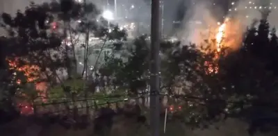 Incendio en zona de pinos cerca de Unicentro alerta sobre riesgos en temporada seca y manejo de basuras