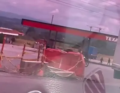 Intento de incendio en estación de servicio en la vía Popayán-Cali