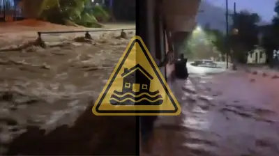Inundaciones en Caracolí por desbordamiento de quebrada La Reina tras intensas lluvias