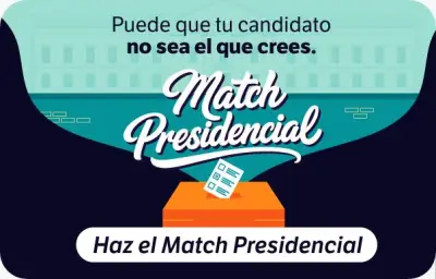 Match Presidencial: mapa interactivo conecta votantes y candidatos