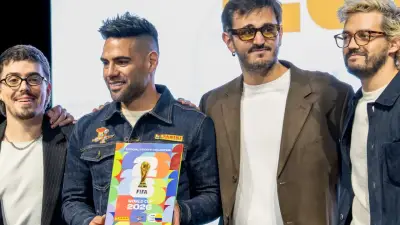 Morat y Falcao lanzan el álbum del Mundial 2026 en Bogotá
