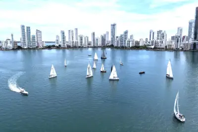 Novena Regata de los Almirantes en Cartagena reunió a 17 veleros