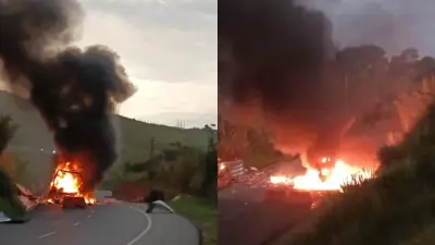 Nuevo atentado en la vía Panamericana en Mondomo, Cauca