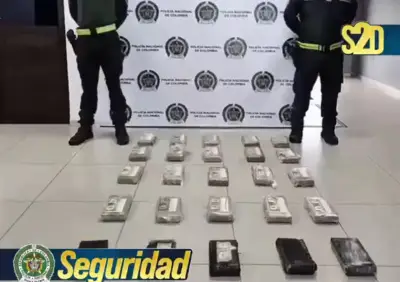 Policía incauta 62 kilos de cocaína en Barranquilla destinados a Europa