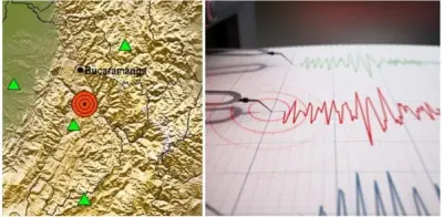 Sismo de magnitud 3,6 sacude Los Santos, Santander durante la madrugada del 7 de abril
