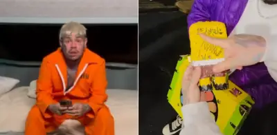 Tekashi 6ix9ine sale libre de prisión y muestra objeto firmado por Nicolás Maduro