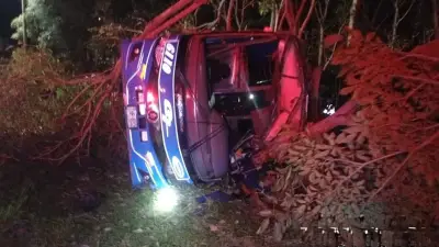 Tragedia vial en Tolima: bus intermunicipal se volca en Payandé dejando tres fallecidos y múltiples heridos