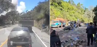 Video muestra el instante de la explosión en Cajibío, Cauca: 19 muertos