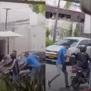 Atraco armado frente a hijo en Cartagena: captan tenso momento en Santa Mónica