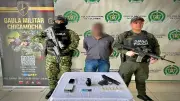 Capturan a hombre que se hacía pasar por militar para extorsionar a comerciantes en Bucaramanga