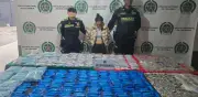 Capturan a 'La Montoya' en Bogotá con 6.000 dosis de droga en maletines