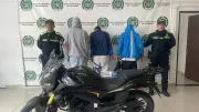 Capturan a tres hombres en flagrancia por robo de motocicleta en Bucaramanga