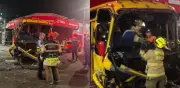 Fuerte colisión de buses en Medellín deja 10 heridos y conductor en estado crítico