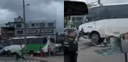 Grave accidente en Suba: bus especial choca contra andén en Bogotá sin lesionados