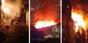 Grave incendio en la comuna uno de Medellín afecta varias viviendas