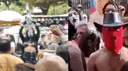 Grupo 'satánico' genera polémica en Bogotá durante Semana Santa con performance crítico