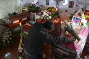 Homenaje a los 21 civiles muertos en ataque en Cajibío, Cauca