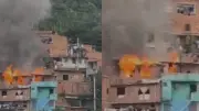 Incendio afecta cuatro viviendas en la comuna 13 de Medellín sin dejar lesionados