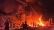 Incendio de camión cisterna en Silvania deja dos muertos y afecta tránsito en Viernes Santo