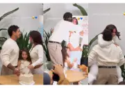 Isabella Ladera vive momento viral en revelación de género de su bebé