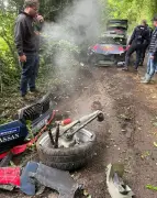 Jos Verstappen sufre aparatoso accidente en Rally de Valonia