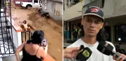 Joven arrastrado por quebrada en Medellín al intentar salvar su moto: fue rescatado por cadena humana