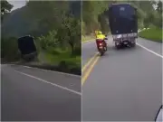 Joven de 24 años fallece al caer su camión al río Cauca por un microsueño en Caldas