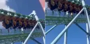 Montaña rusa se rompe en Argentina: pasajeros quedan colgados 20 minutos en parque de diversiones