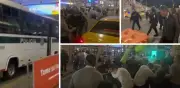 Paro de taxistas paraliza accesos al Aeropuerto El Dorado en Bogotá este jueves 9 de abril