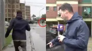 Periodista de A24 persigue ladrones en vivo durante cobertura de inundaciones en Argentina