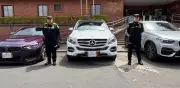 Policía recupera cuatro vehículos de lujo hurtados de taller en Bogotá tras intensa búsqueda