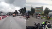 Protestas y accidente vial complican movilidad en Bogotá tras Semana Santa