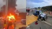 Testigo narra el accidente en peaje de Casablanca, Zipaquirá: vehículo incinerado