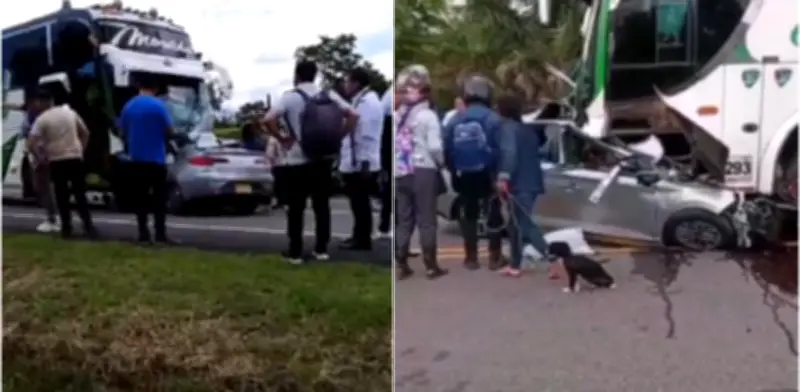 Accidente en Paratebueno: cuatro miembros de una familia fallecieron en choque frontal