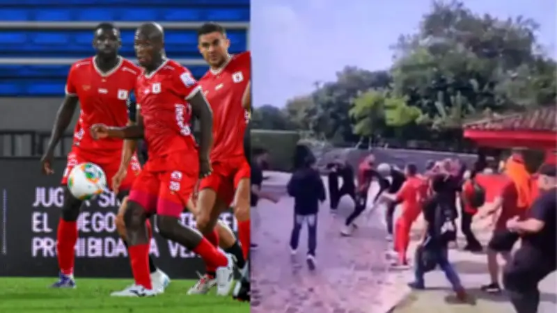 América de Cali se pronuncia tras presunto enfrentamiento entre hinchas y jugadores