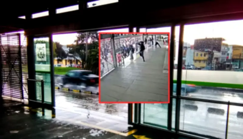 Angustia en TransMilenio: adulto mayor herido en protestas en Bogotá